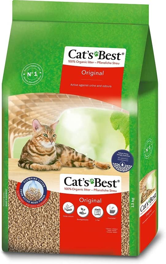 Arena para gatos aglomerante EcoPlus 13 kg de Cat's Best